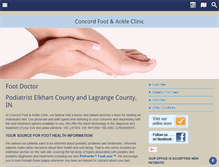 Tablet Screenshot of concordfootdr.com